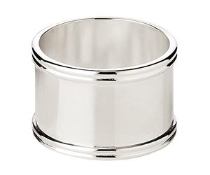 Edzard Rond de Serviette Madrid, argenté, résistant à la ternissure, diamètre 4 cm, Ensembles de 6