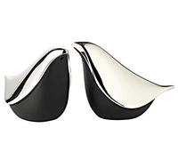 EDZARD Salière et poivrière Colombe, hauteur 6 cm, en argent noble, résistant au ternissement