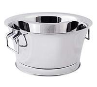 EDZARD Samu Seau à champagne (Ø 48 cm, grand) en acier inoxydable - Refroidisseur de bouteille, refroidisseur à champagne à double paroi - Refroidisseur de boissons pour 6 bouteilles - Bol pour vin,