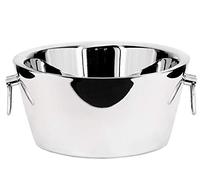 EDZARD Seau à Champagne Ontario, en Acier Inoxydable, à Double paroi, Ø 38 cm, Hauteur 18 cm, Refroidisseur de Bouteille Parfait, Refroidisseur à vin, Refroidisseur de Champagne