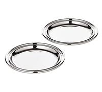 EDZARD sous-Verre Astoria, 2 pièces, argenté Noble et résistant au ternissement, Ø 11cm