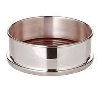 EDZARD sous-Verre Bouteille Derby, en Argent Massif, Plancher en Bois, diamètre 13 cm