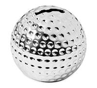 EDZARD Tirelire Balle de Golf, Hauteur 8 cm, argenté Noble, résistant au ternissement