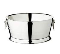 EDZARD Vasque à champagne Michigan (Ø 53 cm, H 24 cm, XXL), double paroi | Refroidisseur de bouteille de vin pour 12 bouteilles, acier inoxydable, seau à champagne géant, mariage