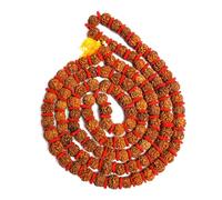 EDZZEL Chapelet de prière Japa 108 perles Jaap Mala, Rudraksh, Pas de gemme