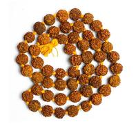 EDZZEL Chapelet de prière Japa 108 perles Jaap Mala, Rudraksh, Pas de gemme