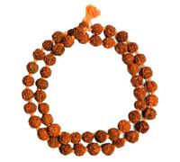 EDZZEL Chapelet de prière Japa 108 perles Jaap Mala, Rudraksh, Pas de gemme