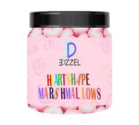 EDZZEL Guimauves en forme de cœur bio traditionnelles de qualité supérieure (400 g)