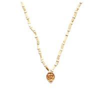 EDZZEL Mala japonais en bois de Tulsi naturel 108 + 1 perles - Collier de prière basilic sacré fabriqué à la main avec pompon - Idéal pour la méditation, le chant et le yoga pour homme et femme