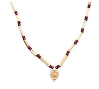 EDZZEL Mala japonais en bois de Tulsi naturel 108 + 1 perles - Collier de prière basilic sacré fabriqué à la main avec pompon - Idéal pour la méditation, le chant et le yoga pour homme et femme