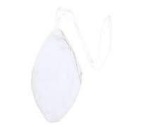 EDZZEL Sac Japa uni de couleur unie | Sac de perles en coton pour la méditation et la prière - Pochette mala chantante fabriquée à la main, blanc, 10 inches, Standard Size