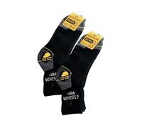 EE ESSENZA Lot de 6 paires de chaussettes mid - calf pour travail sans genre, professionnel et durable cod. ES3852, Noir , 35-38