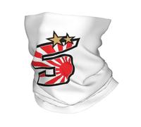 EEAAUUWE Johann Zarco Bandana cache-cou motif soleil levant numéro 5 imprimé masque écharpe multi-usage cyclisme sports de plein air homme femme