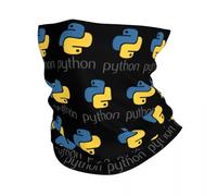 EEAAUUWE Programmeur Python Symbole Hiver Bandeau Cache-Cou Tube Écharpe Développeur Informatique Programmation Coder Visage Bandana Gaiter