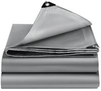 EEATUZTL Bâche Imperméable, Bâche de Protection en Polyéthylène, UV Résistant Bache Camion, Pergola, Serre, Baches Imperméables pour Exterieur, Jardin, Tonnelle, Camping, Meubles, Argent-3x5m