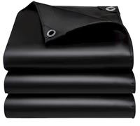 EEATUZTL Noir Bâche Imperméable, Bâche de Protection en Polyéthylène, UV Résistant Bache Camion, Pergola, Serre, Baches Imperméables pour Exterieur, Jardin, Tonnelle, Camping, Meubles, 4x6m