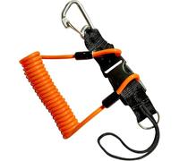 EEBBL Plongée sous Marine Sangle Longe, Lanière Ressort de Caméra avec Clips Boucle À Déclenchement Rapide, pour la plongée sous Marine à Escalade en Plein air, Orange