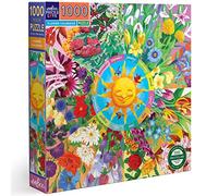 Eebbo Puzzle 1000 Pièces Calendrier Floral 58,4 x 58,4 cm
