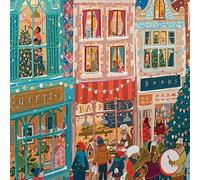 EEBOO - A Happy Holiday - Puzzle Adulte en Carton 1000 pièces - Plongez dans la Magie de Noël - Dimensions 58.5 x 58.5 cm, Noir