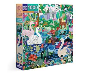 eeBoo- Duck in The Clearing - Puzzle 1000 Pièces Coloré avec des Animaux-PZTDIC