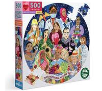 eeBoo International Women's Day Carton recyclé sur la journée Puzzle Adulte 500 pièces sur la Femme-PZFINW, [Multiple]