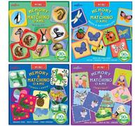 Eeboo Lot De 4 Mini Jeu De Mémoire Correspondances Memory And Matching Game