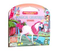eeBoo: Magical Creatures Glänzendes Stickerbuch - 200+ funkelnde Aufkleber in 3