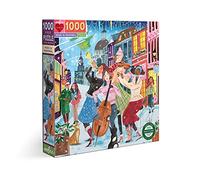 eeBoo- Music in Adulte 1000 pièces pour parcourir la Ville enchantée de Montréal-Puzzle en Carton recyclé-Dimensions : 58,4 x 58,4 cm, PZTMTL