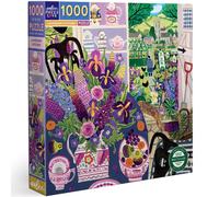 eeBoo Piece and Love Lavender Kitchen 1000 piece square adult Jigsaw Puzzle
