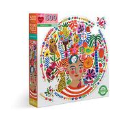 Eeboo Puzzle Positivity 500 pièces – Rond 58,5 cm – Multicolore