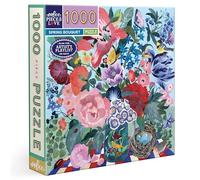 Eeboo - Puzzle 1000 pcs Spring Bouquet - Puzzle Adulte 1000 Pièces en Carton - Dimensions 58,5 x 58.5 cm, 23" x 23"