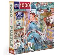 Eeboo - Puzzle 1000 Pièces Artistes in Venice - Puzzle Adulte 1000 Pièces en Carton - Dimensions du Puzzle 58,4 cm x 58,4 cm