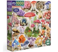 Eeboo - Puzzle 1000 Pièces Bountiful Mushrooms - Puzzle Adulte 1000 Pièces en Carton - Dimensions du Puzzle 58,4 cm x 58,4 cm