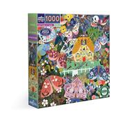 Eeboo - Puzzle 1000 Pièces Cottag at Dusk - Puzzle 1000 Pièces Capturant La Délicatesse De La Nature - Dimensions 58.5 cm x 58.5 cm