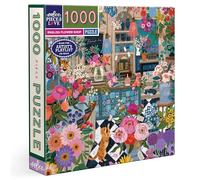 Eeboo - Puzzle 1000 Pièces English Flower Shop - Puzzle Adulte 1000 Pièces en Carton - Dimensions du Puzzle 58,4 cm x 58,4 cm