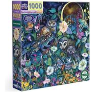 Eeboo - Puzzle 1000 pièces Jardin au Clair de Lune - Scène Nocturne Fleurie au Clair de Lune - Dimensions 58,5 x 58,5 cm