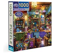 Eeboo - Puzzle 1000 Pièces Midnight Kitchen - Puzzle Adulte 1000 Pièces en Carton - Dimensions du Puzzle 58,4 cm x 58,4 cm