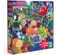 Eeboo - Puzzle 1000 Pièces Nature Morte, Fruits et Fleurs - Puzzle Adulte 1000 Pièces en Carton - Dimensions 58.5 cm x 58.5 cm