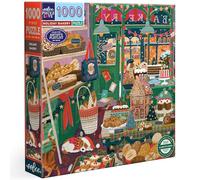 Eeboo - Puzzle 1000 Pièces Pâtisserie de Noël - Puzzle Adulte 1000 Pièces en Carton - Dimensions 58.5 cm x 58.5 cm
