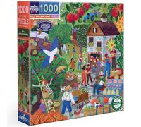 Eeboo - Puzzle 1000 Pièces Récolte De Pommes À L'Automne - Puzzle Adulte 1000 Pièces en Carton - Dimensions 58.5 cm x 58.5 cm