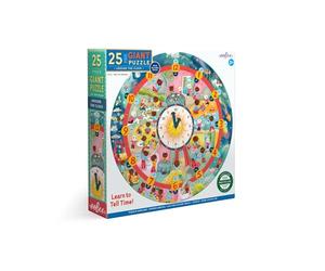 eeBoo - Puzzle Apprentissage 25 Pièces Horloge