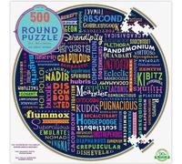 EEBOO Puzzle rond 100 grands mots 500 pièces