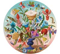 eeBoo : Puzzle rond Piece and Love Crazy Bug Bouquet de 500 pi ces Puzzle pour adultes et familles Comprend des pi ces brillantes et robustes