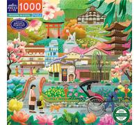 Eeboo Puzzle 1000 pièces Seasons in Kyoto coloré 58,5 x 58,5 cm