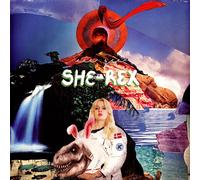 Eee Gee - She-Rex (Limited Edition) (Yellow / Black Marbled Coloured) (LP)