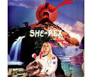 Eee Gee - She-Rex (Limited Edition) (Yellow / Black Marbled Coloured) (LP)