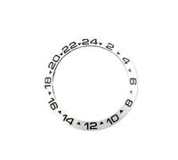 EEEBLBXNQ 1 Bague d'insertion GMT en céramique/Aluminium de 38 mm, diamètre intérieur 30,5, Convient aux boîtiers Montre for Homme 40, Accessoires(04)