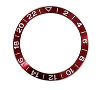 EEEBLBXNQ 1 Bague en Aluminium de 38 mm GMT2-22, Police inclinée, différentes Couleurs, Insert Lunette Montre, Compatible avec boîtier 40, Accessoires, pièces(011)