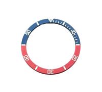 EEEBLBXNQ Bague de Montre Lumineuse en Aluminium de 39 mm de diamètre et 32 mm de diamètre intérieur, insérée dans Le boîtier, Lunette Plate avec déflecteur en Verre(18)