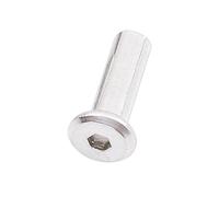 EEEBLBXNQ Écrou De Baril Liaison À Douille Hexagonale en Acier Inoxydable 304 M5 M6, Connecteur Rivet Meubles, Capuchon Manchon Joint D'insertion, 3 5 Pièces(M5(D 6mm) 5pcs,Length 35mm)